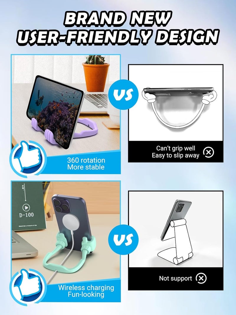CALDEVER Valentines Day Gifts for Kids Teens Girls Boys Cell Phone Stand: UPGRADE Adjustable Thumbs Up Lazy Phone Holder for Desk Fun Gadgets Birthday for Daughter Teenager Women Her Easter Gifts Trendy Stuff - Image 5